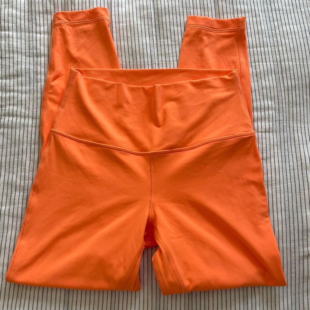 lululemon athletica neon Orange Leggings